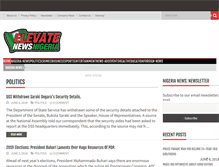 Tablet Screenshot of elevatenews.com